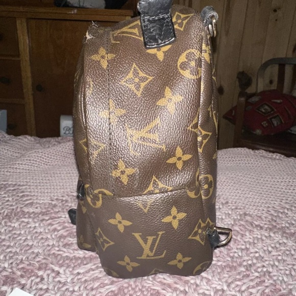 Authentic Louis Vuitton monogram Palm Springs mini backpack crossbody bag tote - Picture 3 of 16